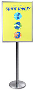 Dual-Sided, Swing-Open Attractive Metal Poster & Sign Holder Stands