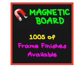 Magnetic Black Dry Erase Board