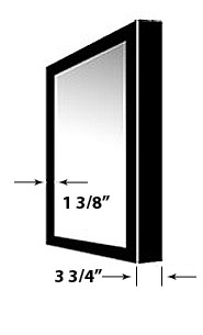 SwingSnap Easy Snap-Open Backlit Light Box (5" Deep)