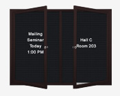 Changeable Letter Board Swing Cases with Multiple Doors