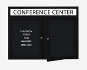 Outdoor Weather Resistant Changeable Letter Board Display Cases with Header