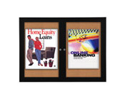 Weather Resistant Multiple Door Poster Display Swing Case Displays