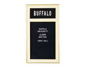 Metal Changeable Letterboard Display Cases with Header