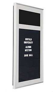 Designer Metal Letterboard SwingFrame with Header