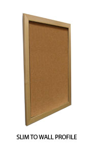 Wide Wood Bulletin Board SwingFrame