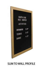 Wide Wood Letter Board SwingFrame