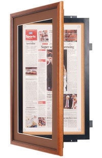 Wood Newspaper SwingFrame