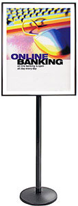 SwingFrame Mfg. Floor Sign Holder, Dual-Sided SwingStand Poster Stand