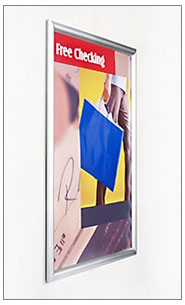 18x24 Snap Poster Frame - 0.59 inch Silver Mitered Profile