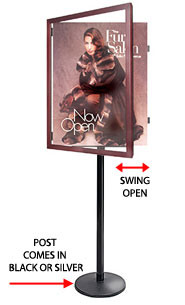 Wood 361 Poster SwingStand Floor Sign Holder